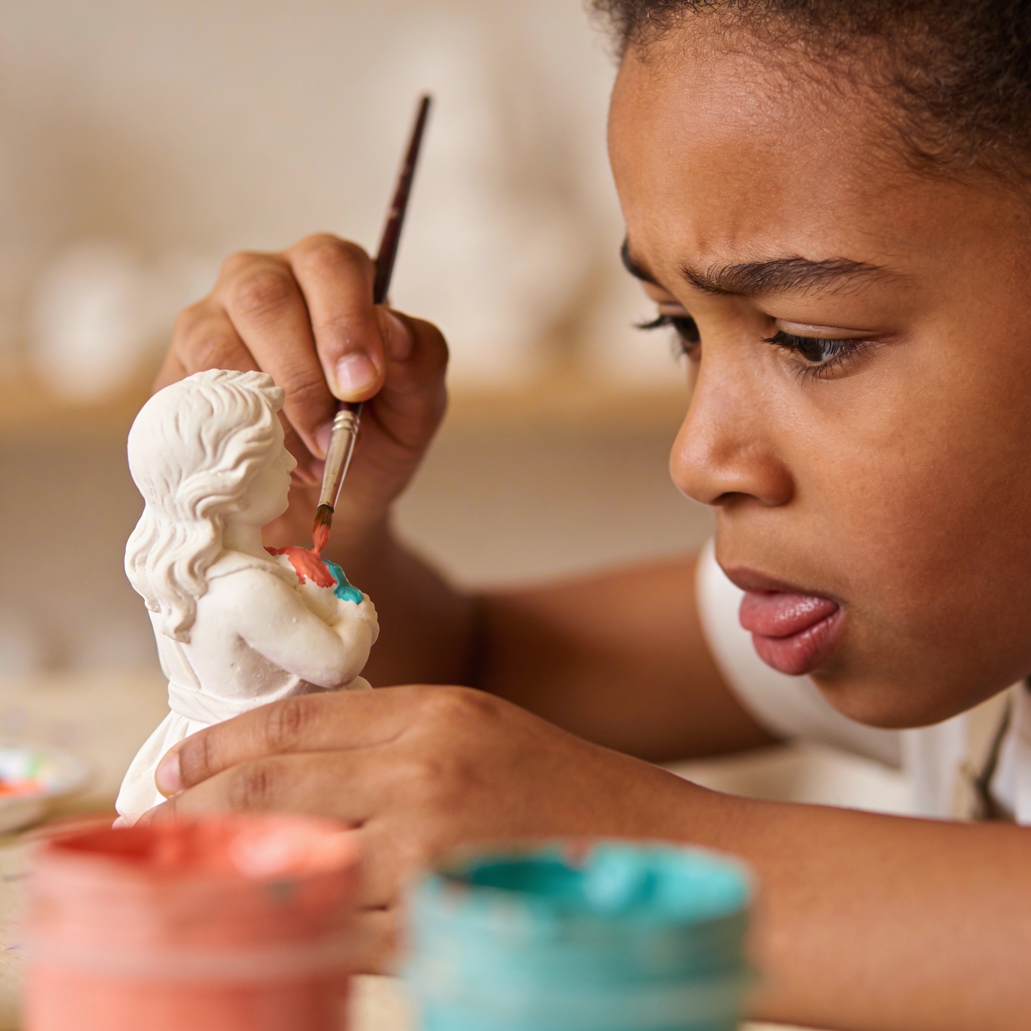 Groupe d'enfants créatifs